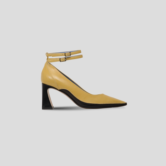 Lungarno pumps in two-tone calfskin leather 