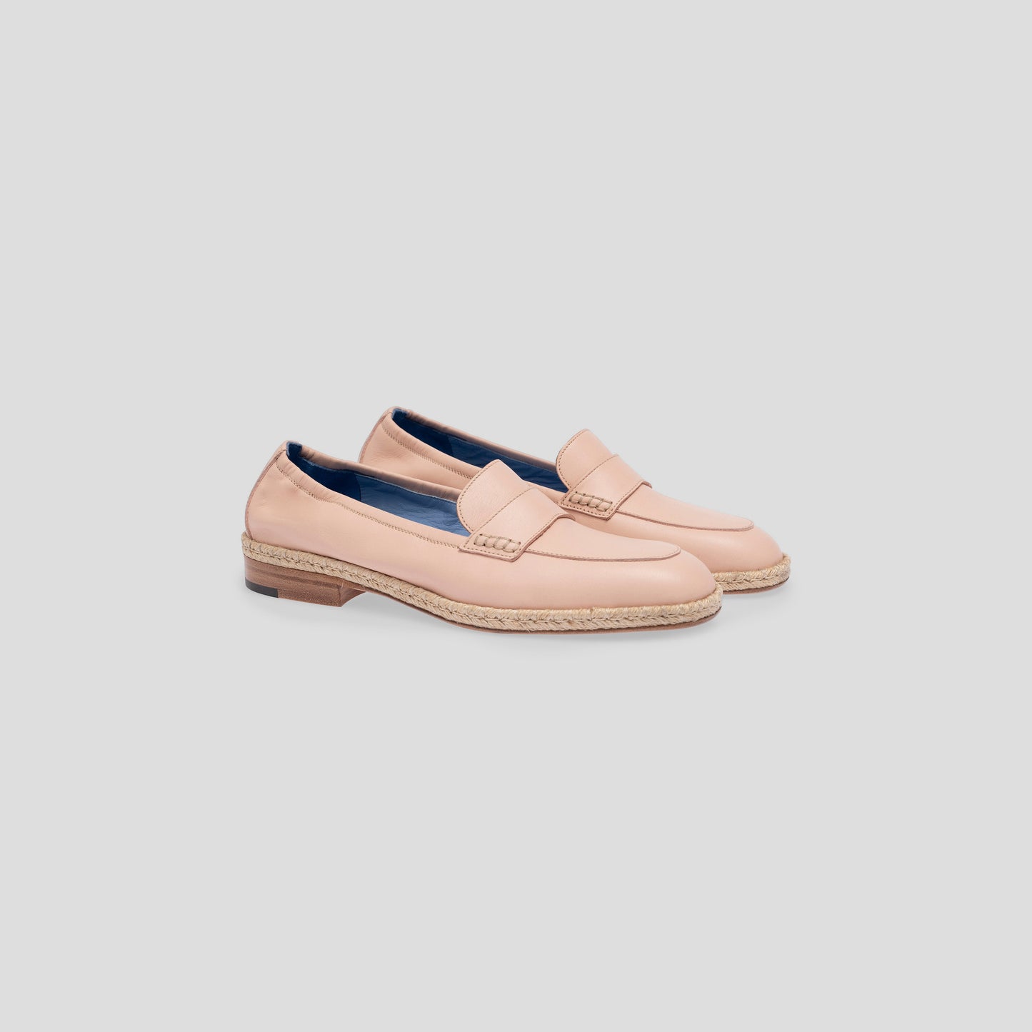 Madrid loafers in smooth leather and rope