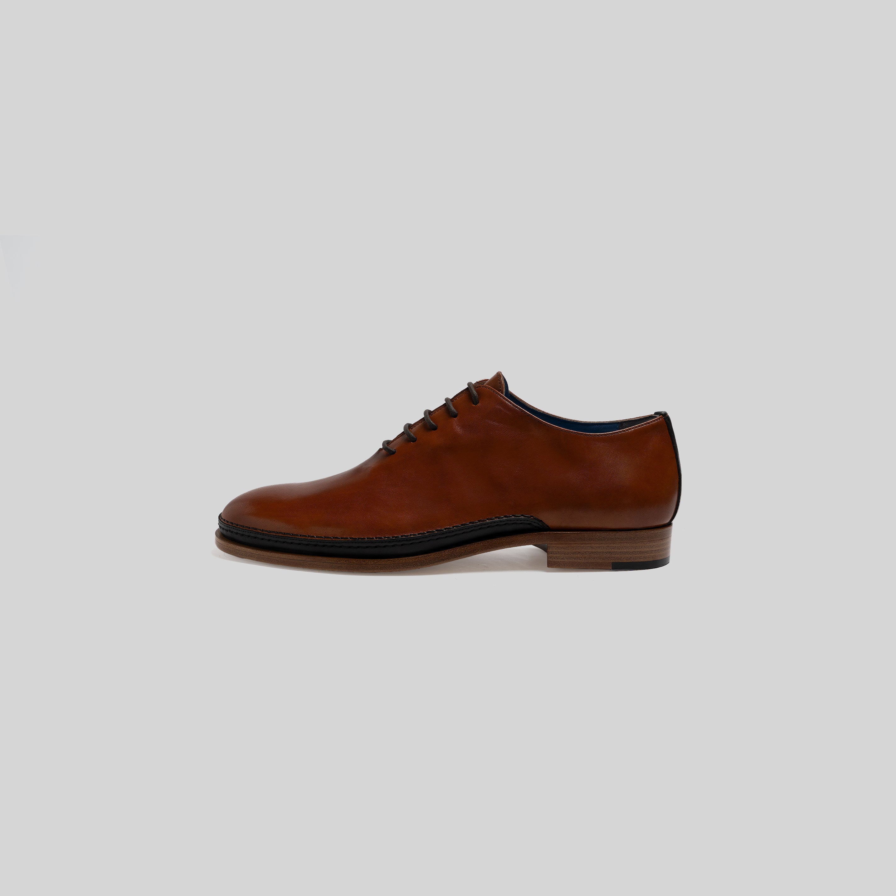 Roma Bamboo shoes in two-tone smooth leather