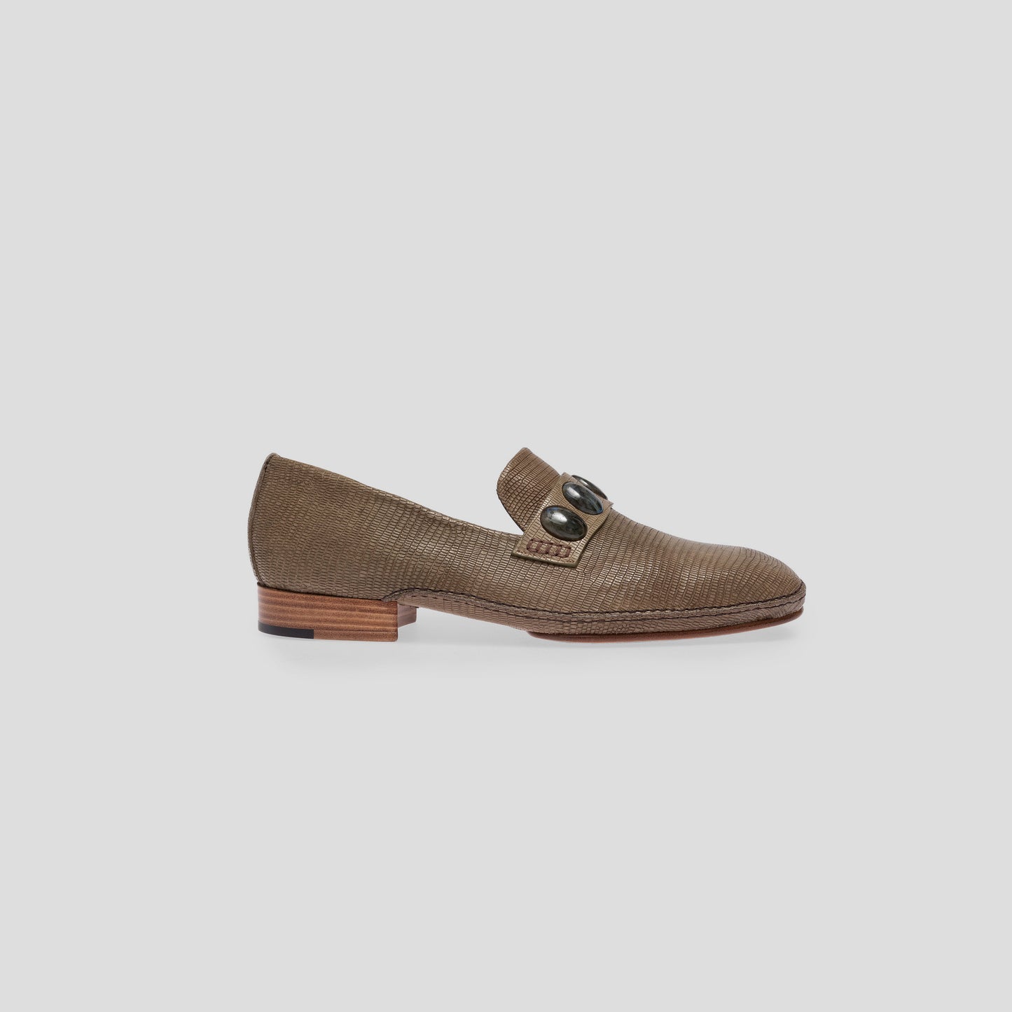 Saint Tropez loafers in embossed lizard leather  