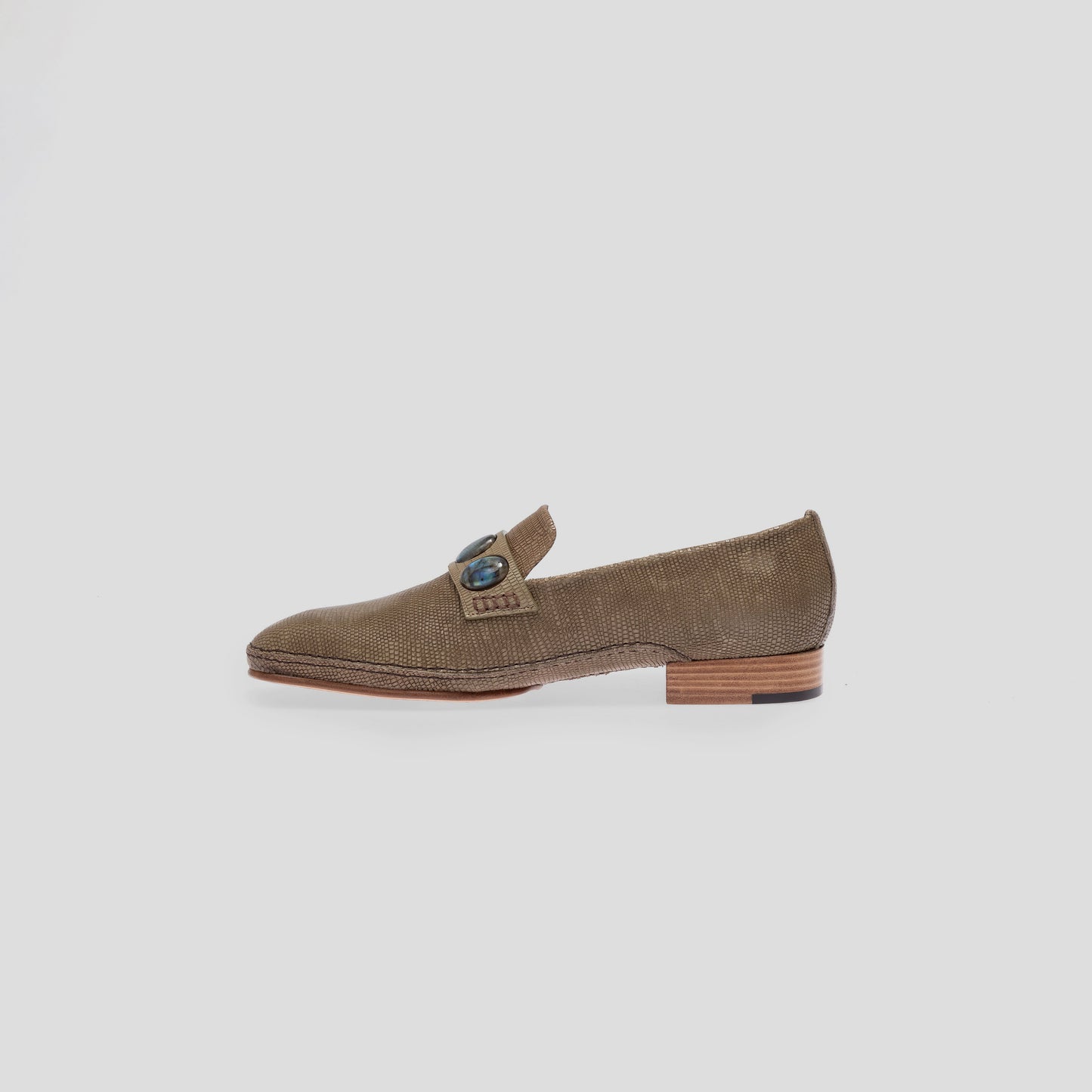 Saint Tropez loafers in embossed lizard leather  