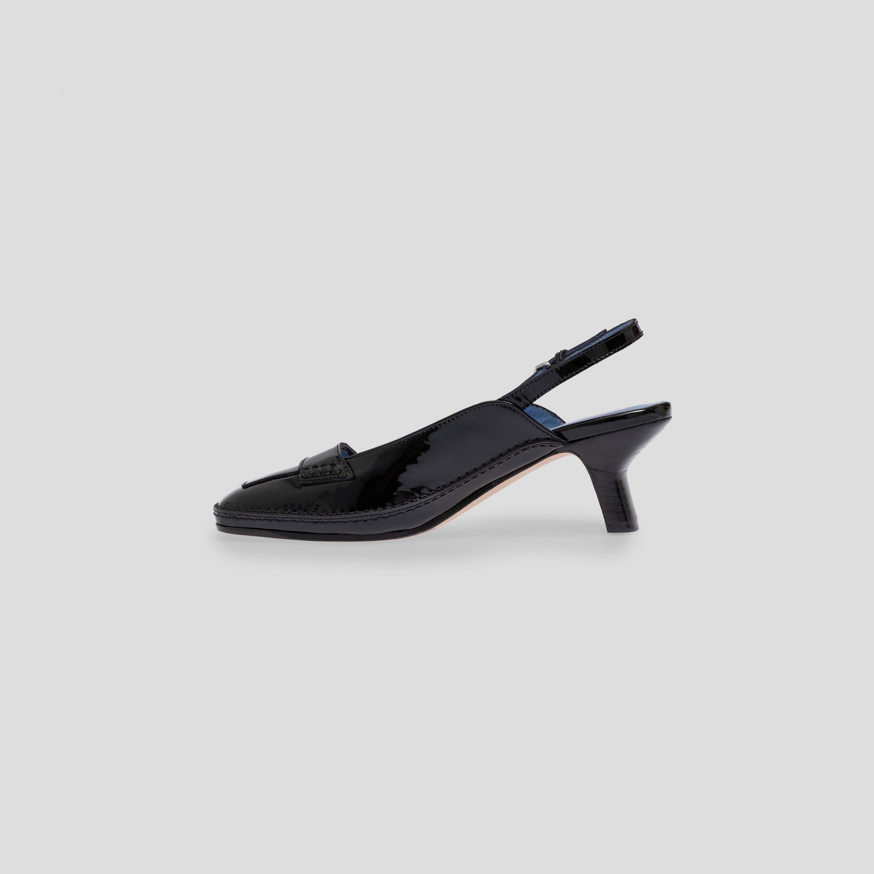 Venezia slingback in patent calfskin