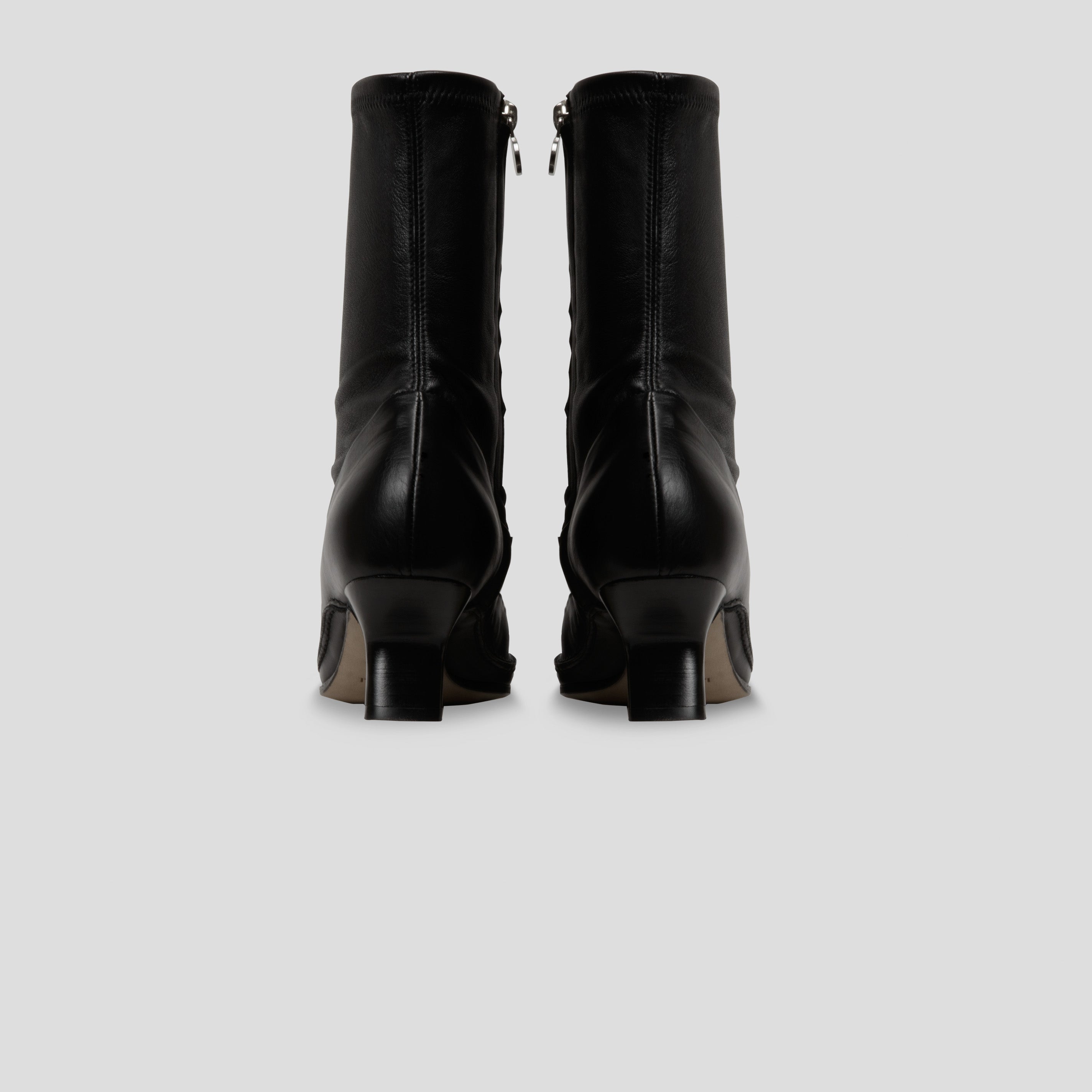 Vomero ankle boots in smooth calfskin and stretch nappa